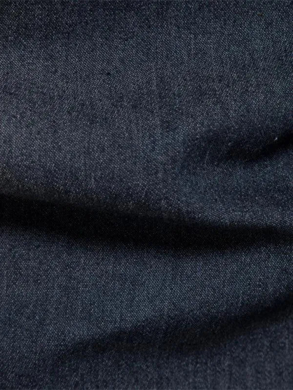 Two-Pocket Denim Men Shirt - Long Sleeve Shirt - LeStyleParfait