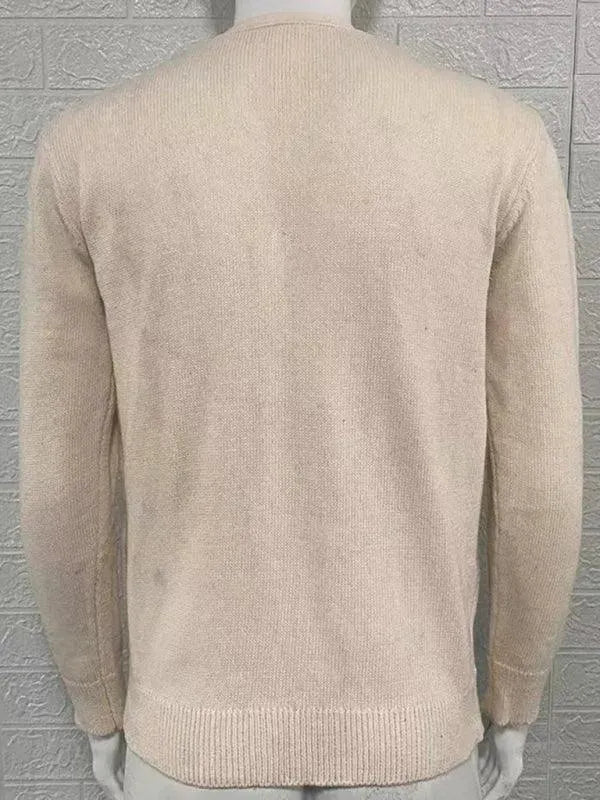 V-Neck Men Cardigan Sweater - Cardigan Sweater - LeStyleParfait