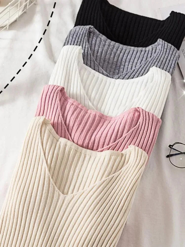 V-Neck Women Pullover Sweater - Pullover Sweater - LeStyleParfait