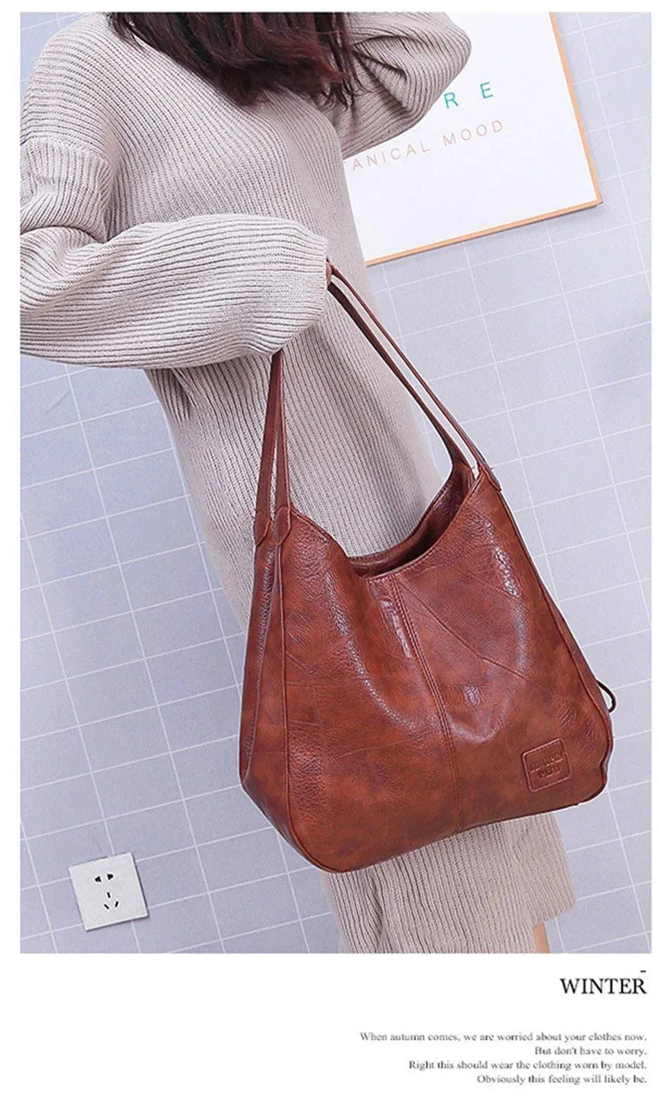 Vintage Leather Shoulder Bags For Women - Shoulder Bag - LeStyleParfait