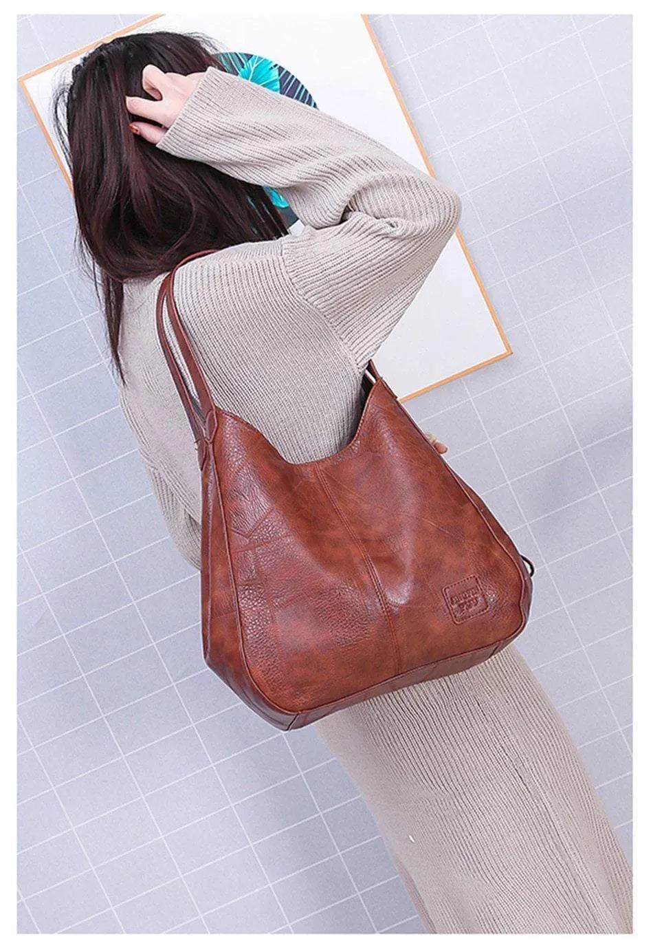 Vintage Leather Shoulder Bags For Women - Shoulder Bag - LeStyleParfait