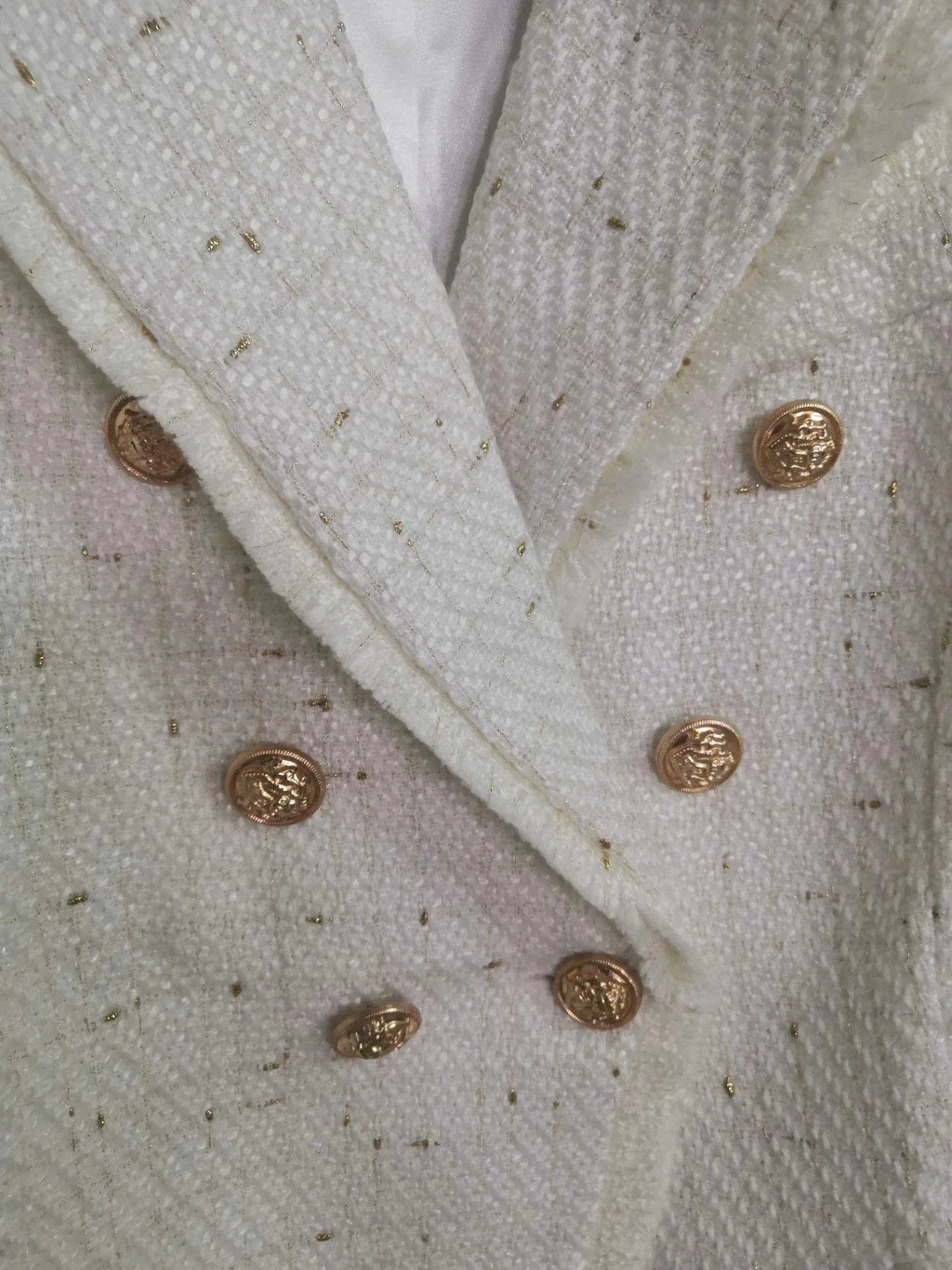 White Tweed Skirt Suit - Skirt Suit - LeStyleParfait