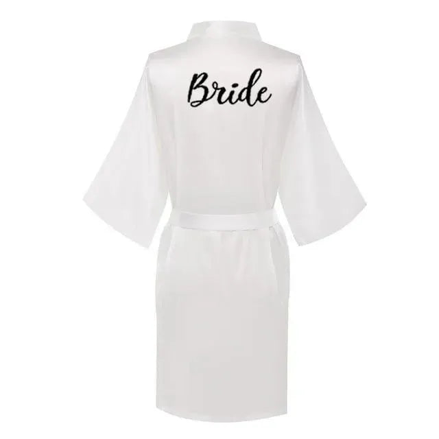 White Wedding Nightgowns - Letter Robe - Nightgown - LeStyleParfait