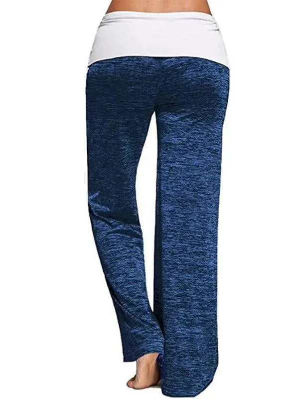 Wide-Leg Drawstring Women Yoga Pants - Women Pants - LeStyleParfait