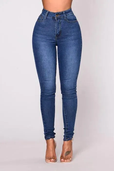 Women High Waist Skinny Jeans - Women Jeans - LeStyleParfait