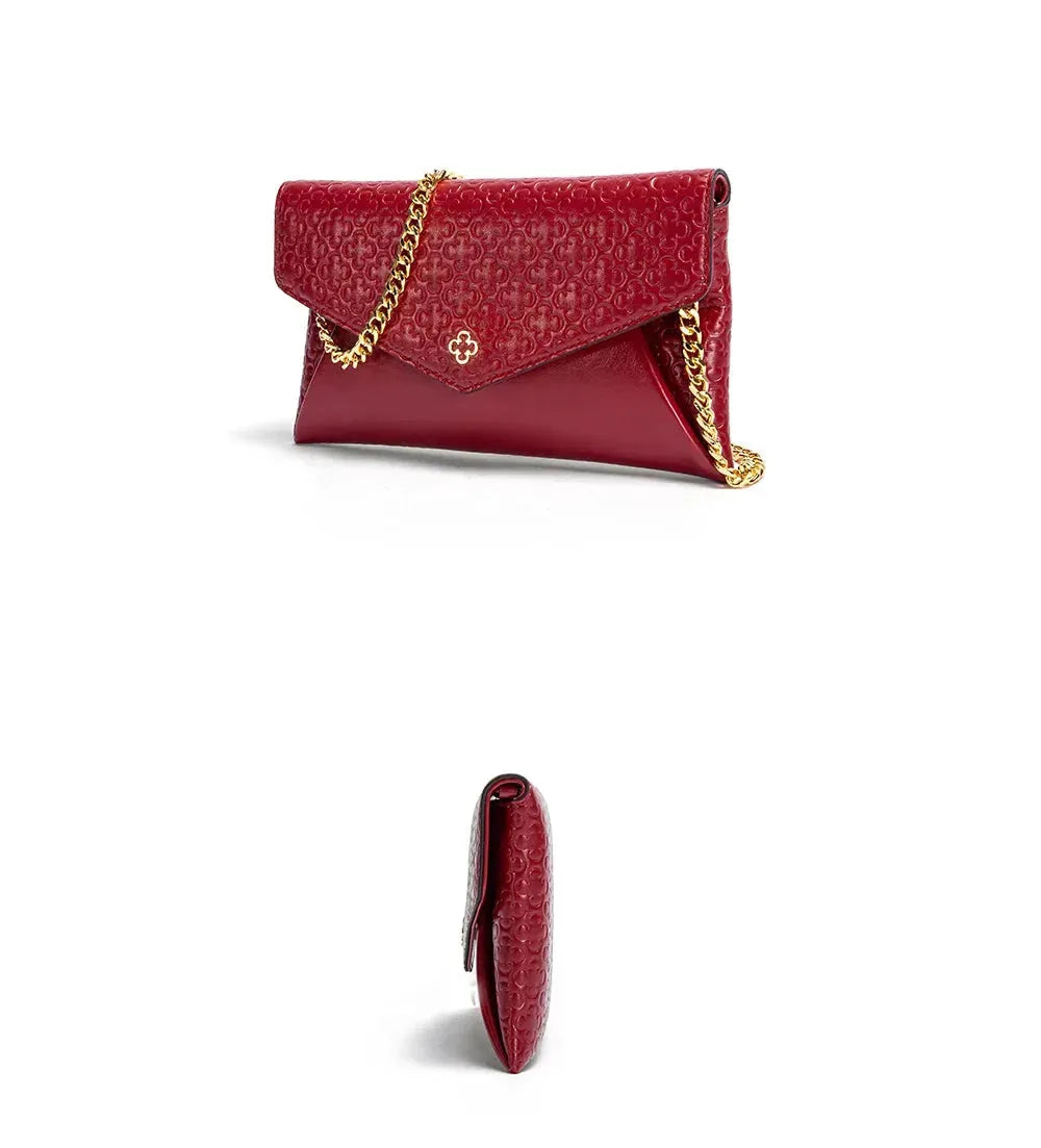 Women Leather Envelope Clutch Bag - Envelope Clutch Bag - LeStyleParfait