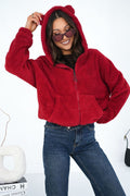 Women Loose Plain-Solid Plain Hoodie Essential Style-Women Hoodie-LeStyleParfait