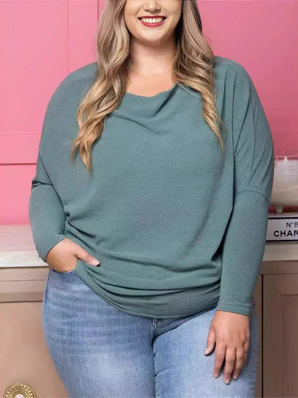 Women Plus Size Long Sleeve Tshirt