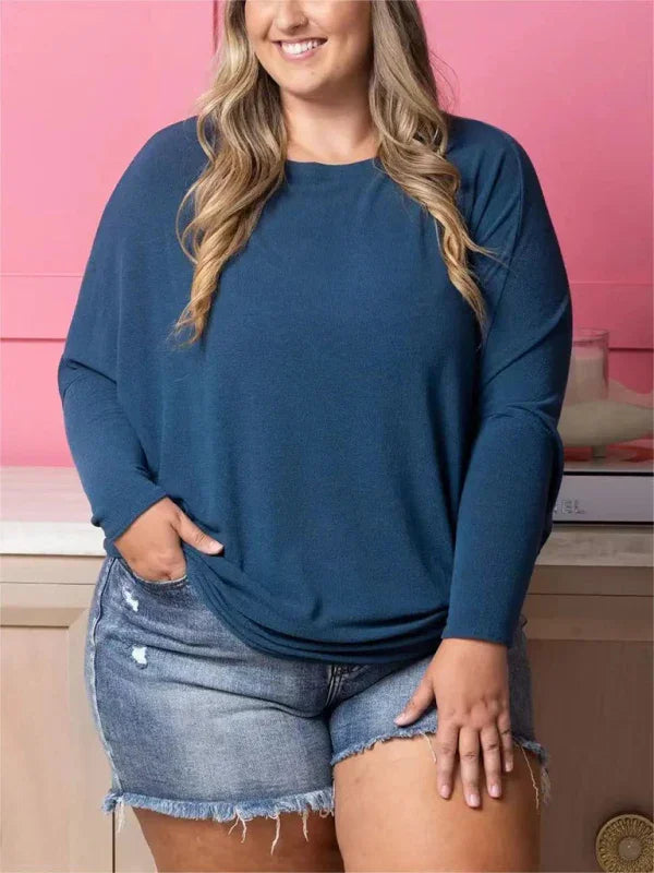 Women Plus Size Long Sleeve Tshirt