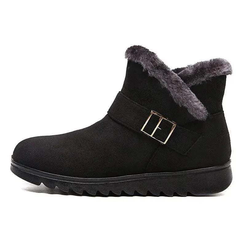Women Plush Snow Boots - Ankle Boots - LeStyleParfait