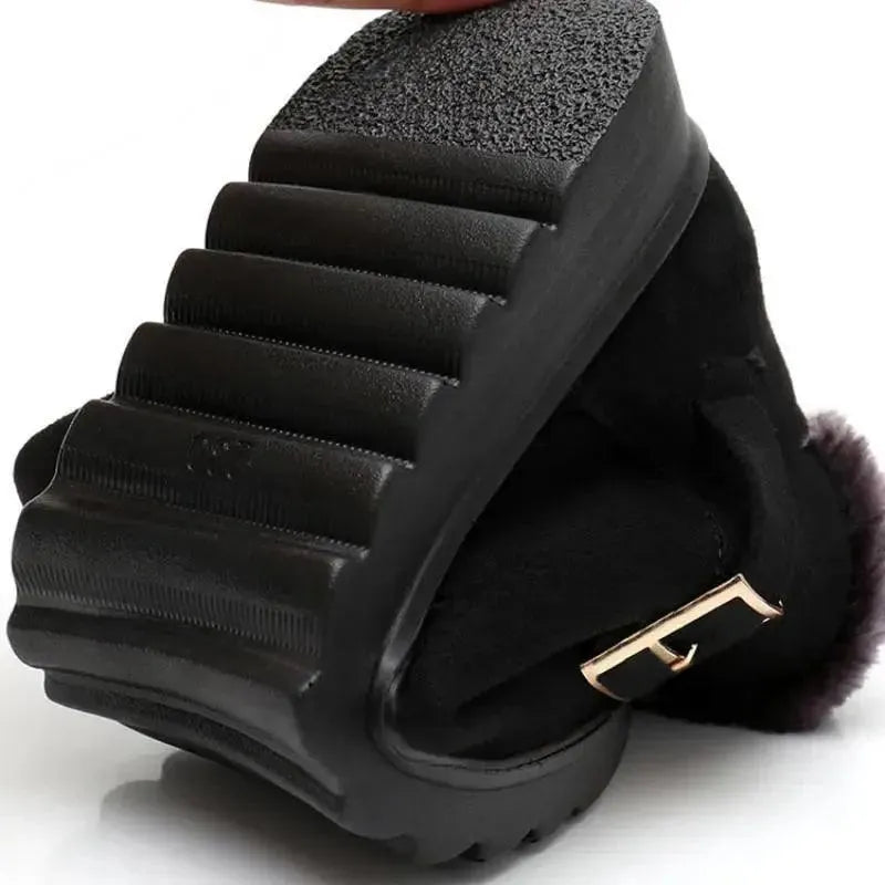 Women Plush Snow Boots - Ankle Boots - LeStyleParfait