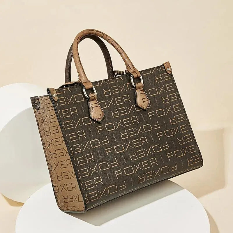 Women Printed Leather Handbag - Handbag - LeStyleParfait