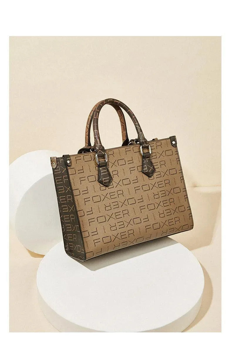 Women Printed Leather Handbag - Handbag - LeStyleParfait