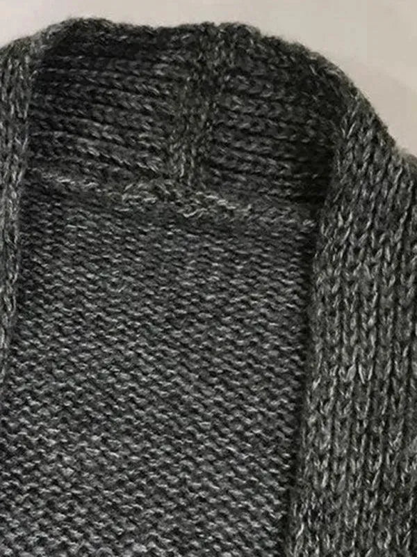 Women’s Classic Longline Cardigan Sweater – Relaxed V-Neck