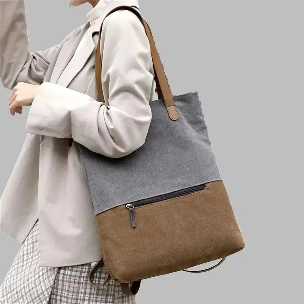 Women's Designer Canvas Backpack - Backpack - LeStyleParfait