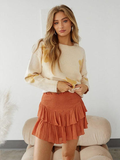 Women's Tiered Mini Skirt - Tiered Mini Skirt - LeStyleParfait