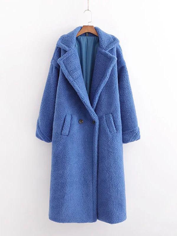 Women's Warm Fur Woolen Overcoat - Overcoat - LeStyleParfait