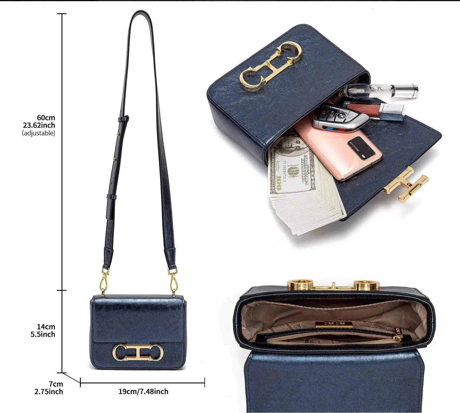 Women Saddle Flip Crossbody Bag - Crossbody Bag - LeStyleParfait