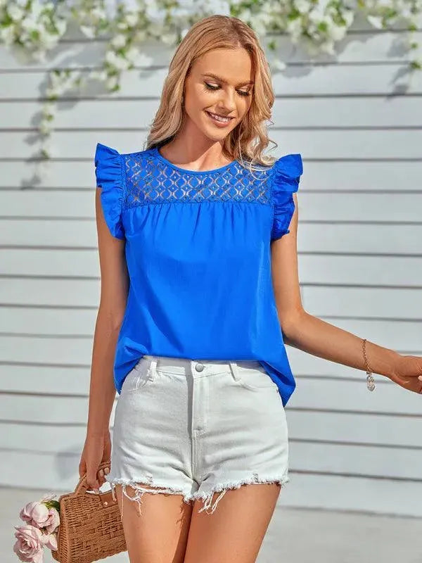 Women Top - Ruffle Sleeves - Women Tops - LeStyleParfait