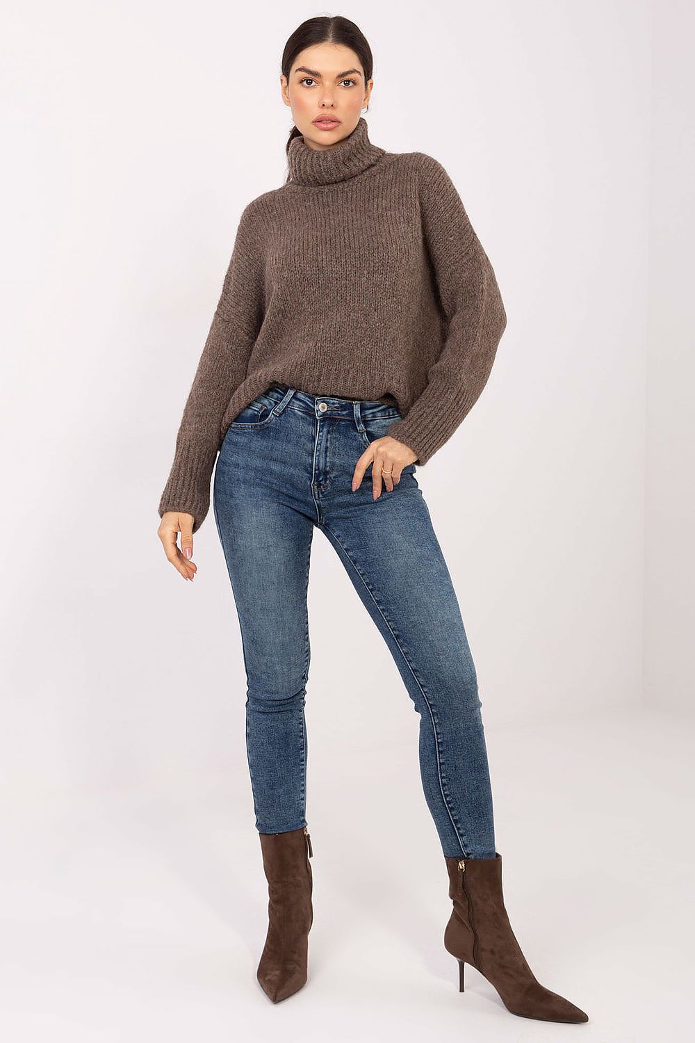Women Turtleneck Pullover Sweater Winter Knit-Women's Sweater-LeStyleParfait