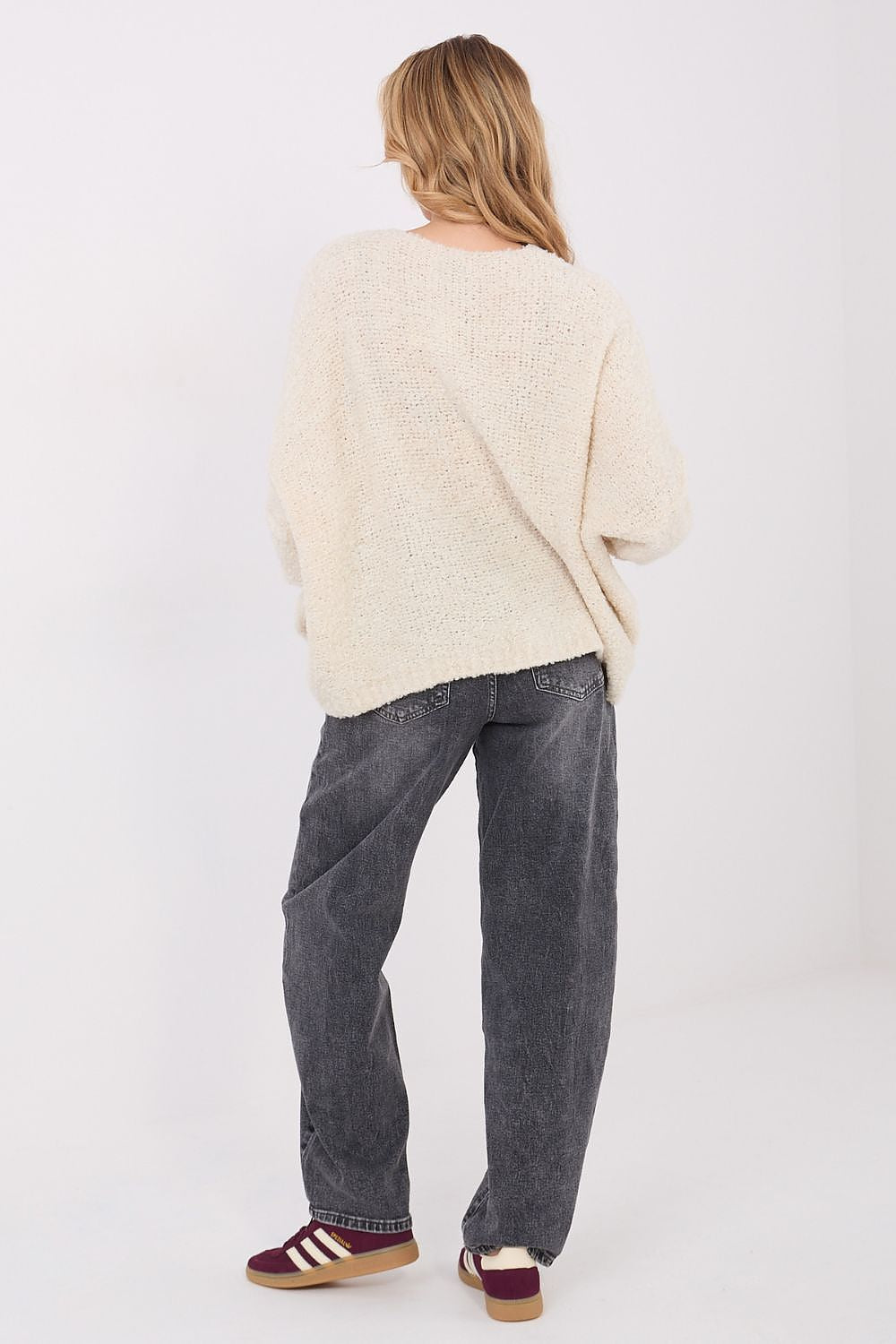 Women Wool Blend Cardigan Sweater Relaxed-Women's Sweater-LeStyleParfait