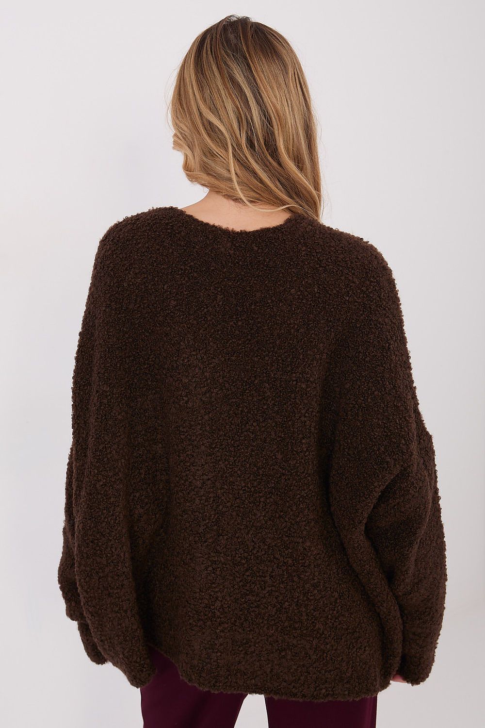 Women Wool Blend Cardigan Sweater Relaxed-Women's Sweater-LeStyleParfait