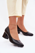 Escarpins Femme à bout amande et talon carré-Escarpins Femme-LeStyleParfait