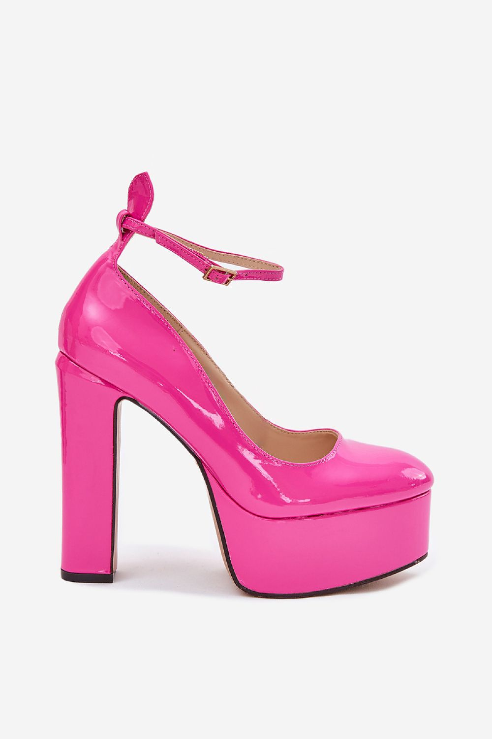 Women's Ankle Strap Platform Block Heel Pumps-Pumps Shoes-LeStyleParfait
