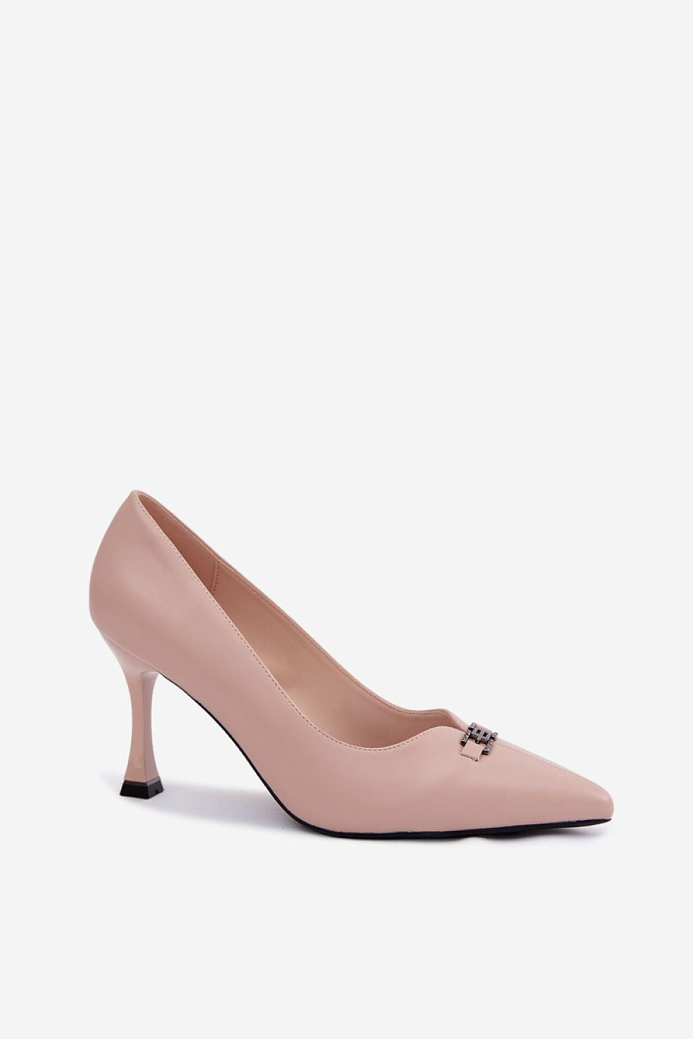 Women's Beige Pointed Toe High Heel Pumps-Pumps Shoes-LeStyleParfait