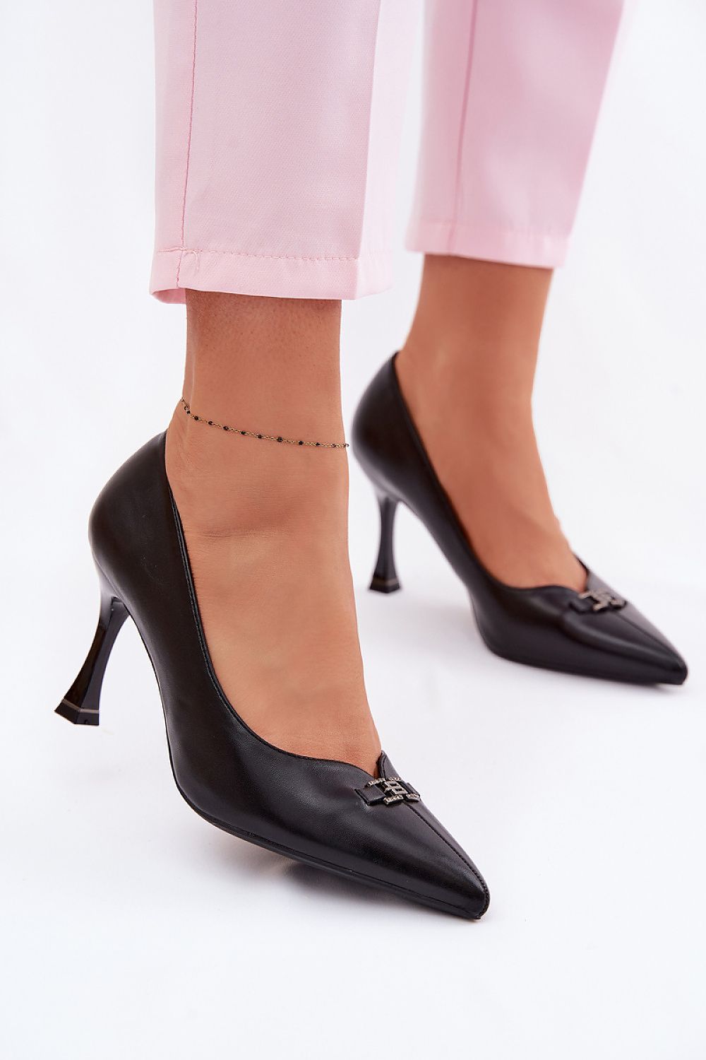 Women's Black Pointed Toe Stiletto Pumps-Pumps Shoes-LeStyleParfait
