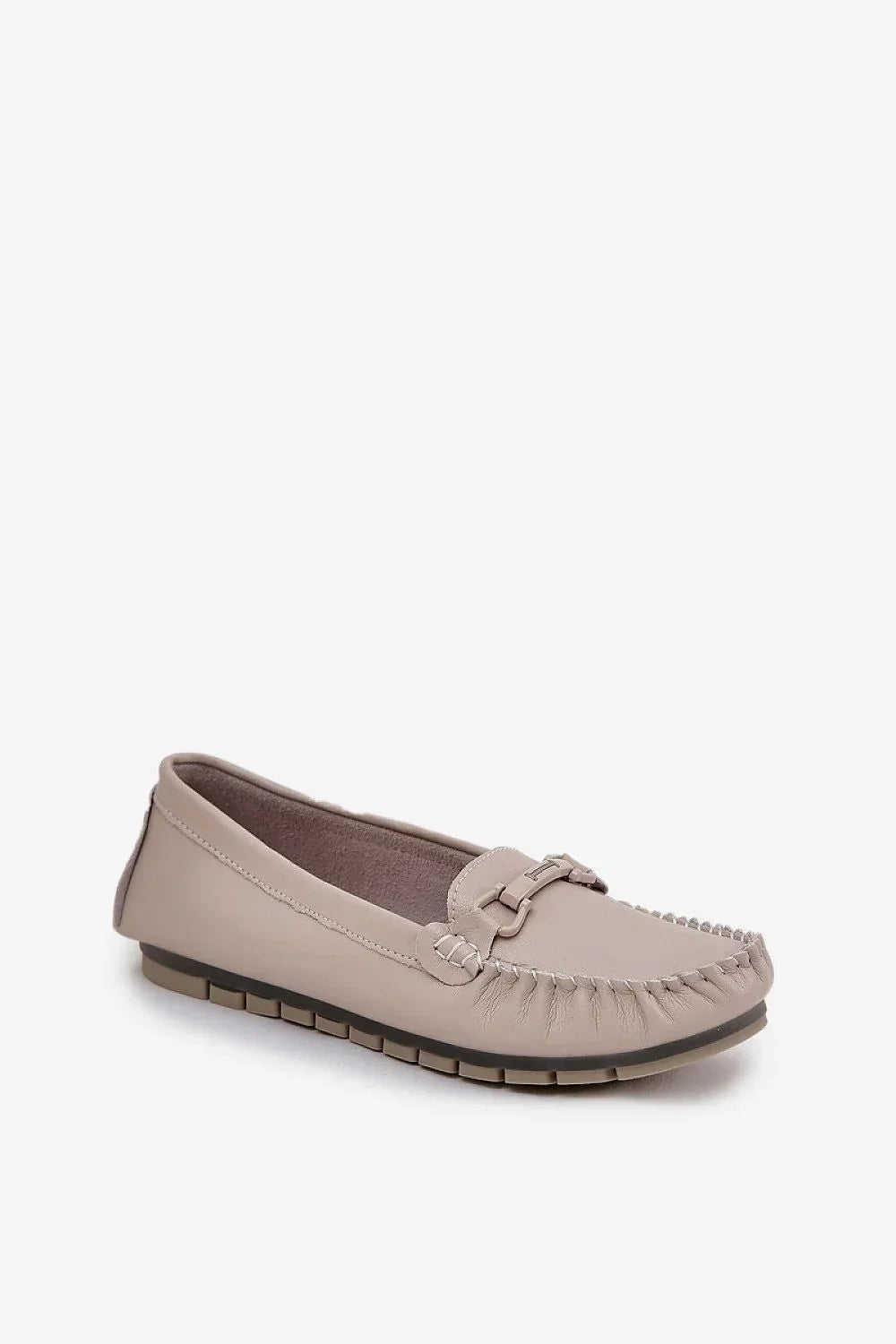Women’s blue leather driving moccasin loafers, flat casual women’s driving shoes