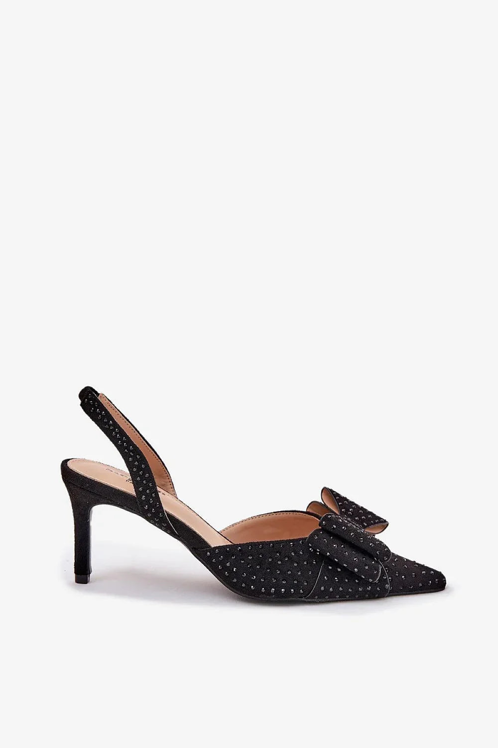 Women's Bow Pointed Toe Slingback Stiletto Pumps-Pumps Shoes-LeStyleParfait