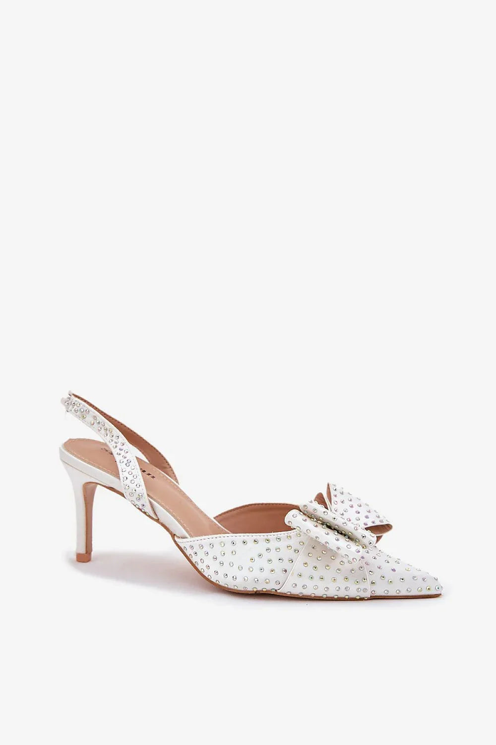 Women's Bow Pointed Toe Slingback Stiletto Pumps-Pumps Shoes-LeStyleParfait