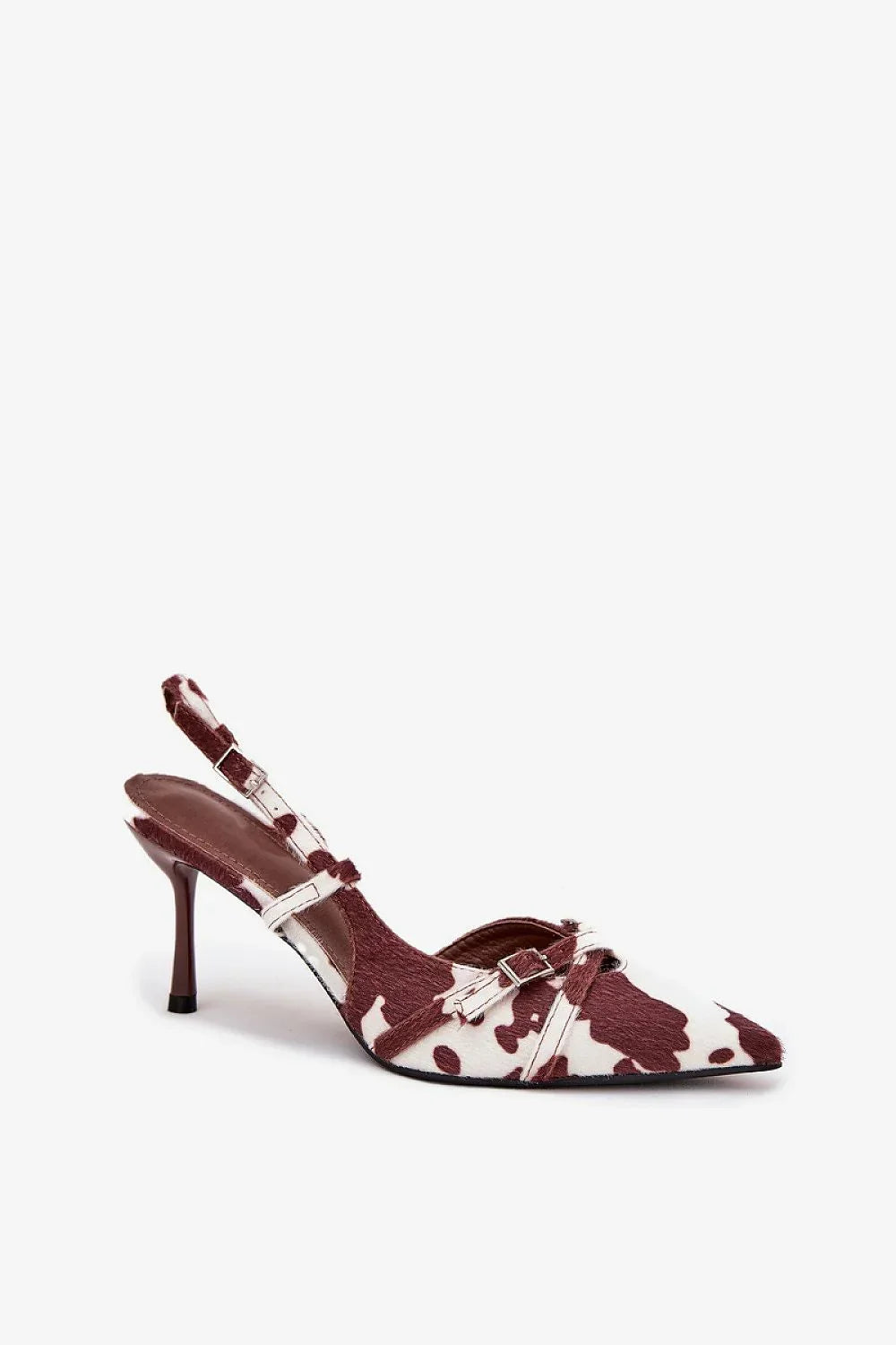 Women's Buckle Strap Slingback Stiletto Pumps-Pumps Shoes-LeStyleParfait