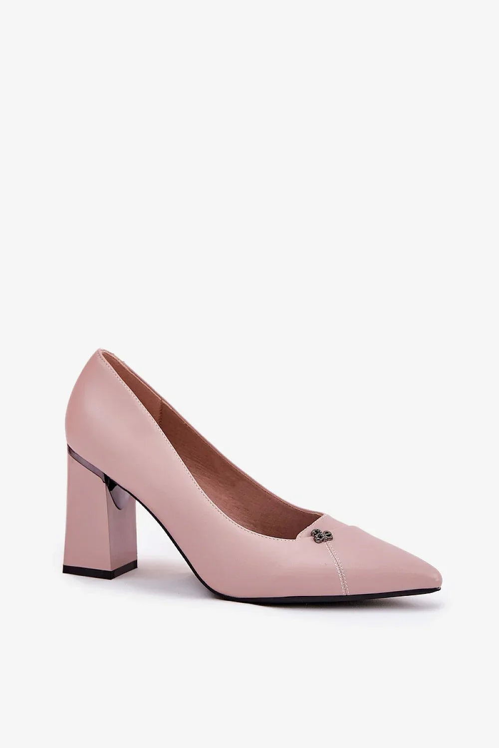 Women's Classic Pointed Toe Block Heel Pumps-Pumps Shoes-LeStyleParfait