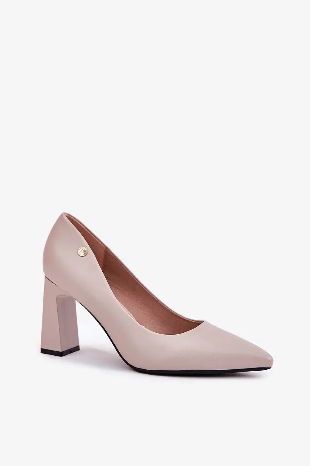 Women's Cushioned Pointed Toe Block Heel Pumps-Pumps Shoes-LeStyleParfait