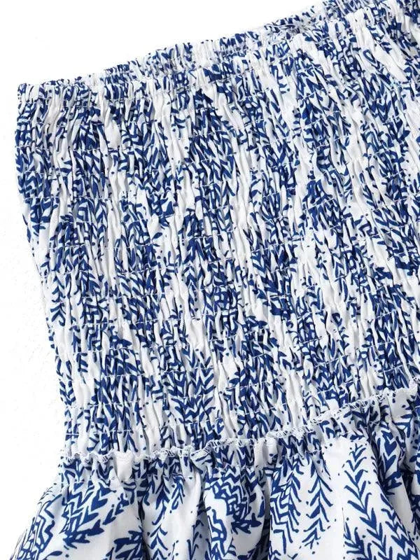 LeStyleParfait Women Skirts Ladies Sexy Pleated Skirt, Mini Skirt Floral Elastic Waist-Floral Pleated Skirt