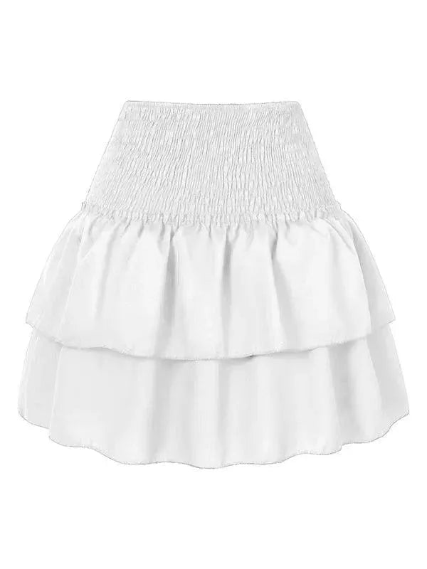 LeStyleParfait Women Skirts Ladies Sexy Pleated Skirt, Mini Skirt Floral Elastic Waist-Floral Pleated Skirt