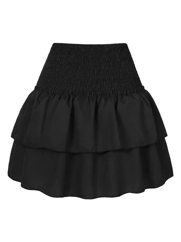 LeStyleParfait Women Skirts Ladies Sexy Pleated Skirt, Mini Skirt Floral Elastic Waist-Floral Pleated Skirt