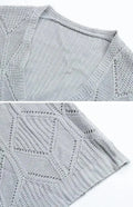 Women’s Lightweight Longline Cardigan Sweater – V-Neck