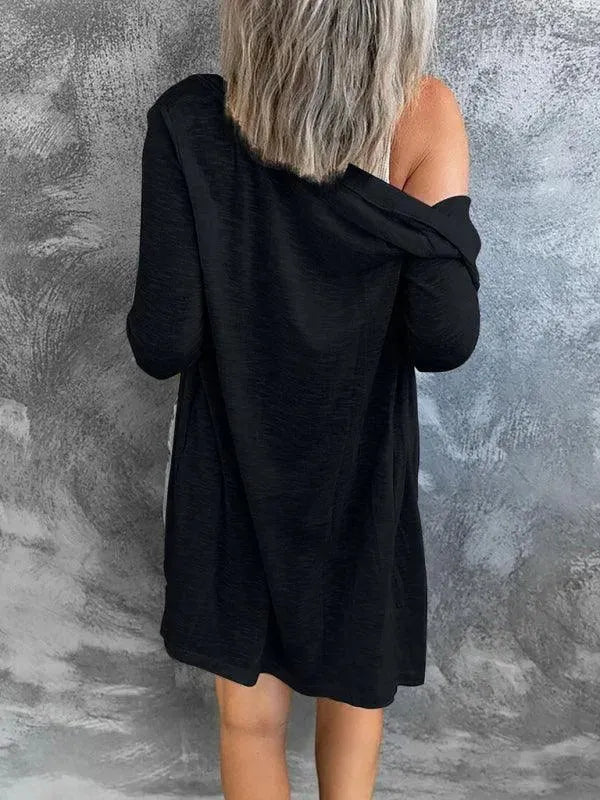 Women’s Longline Button Cardigan Sweater – Minimalist All-Season