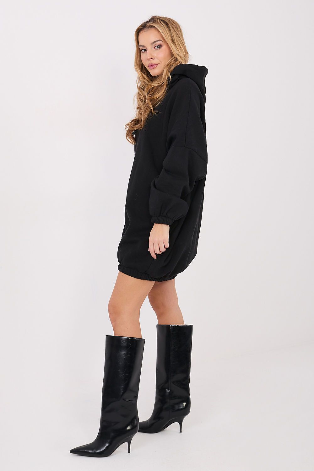 Women's Oversized Sweatshirt Dress — Grey-LeStyleParfait
