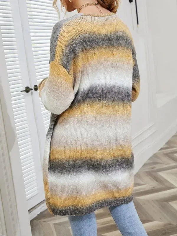 Women’s Oversized Tie-Dye Cardigan Sweater – Longline Fit