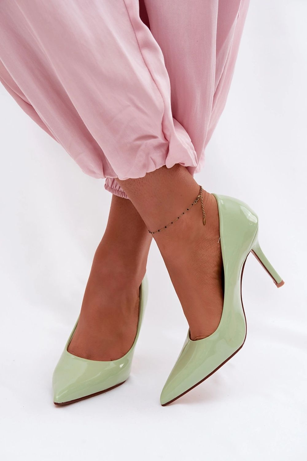 Women's Patent Pointed Toe Stiletto Pumps-Pumps Shoes-LeStyleParfait