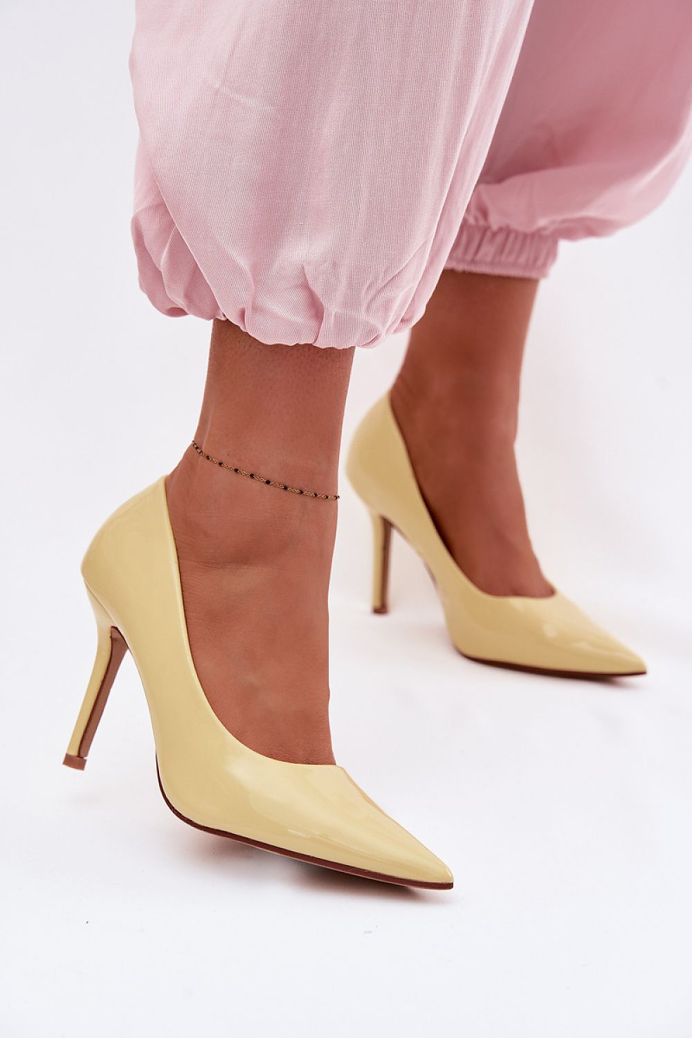 Women's Patent Pointed Toe Stiletto Pumps-Pumps Shoes-LeStyleParfait