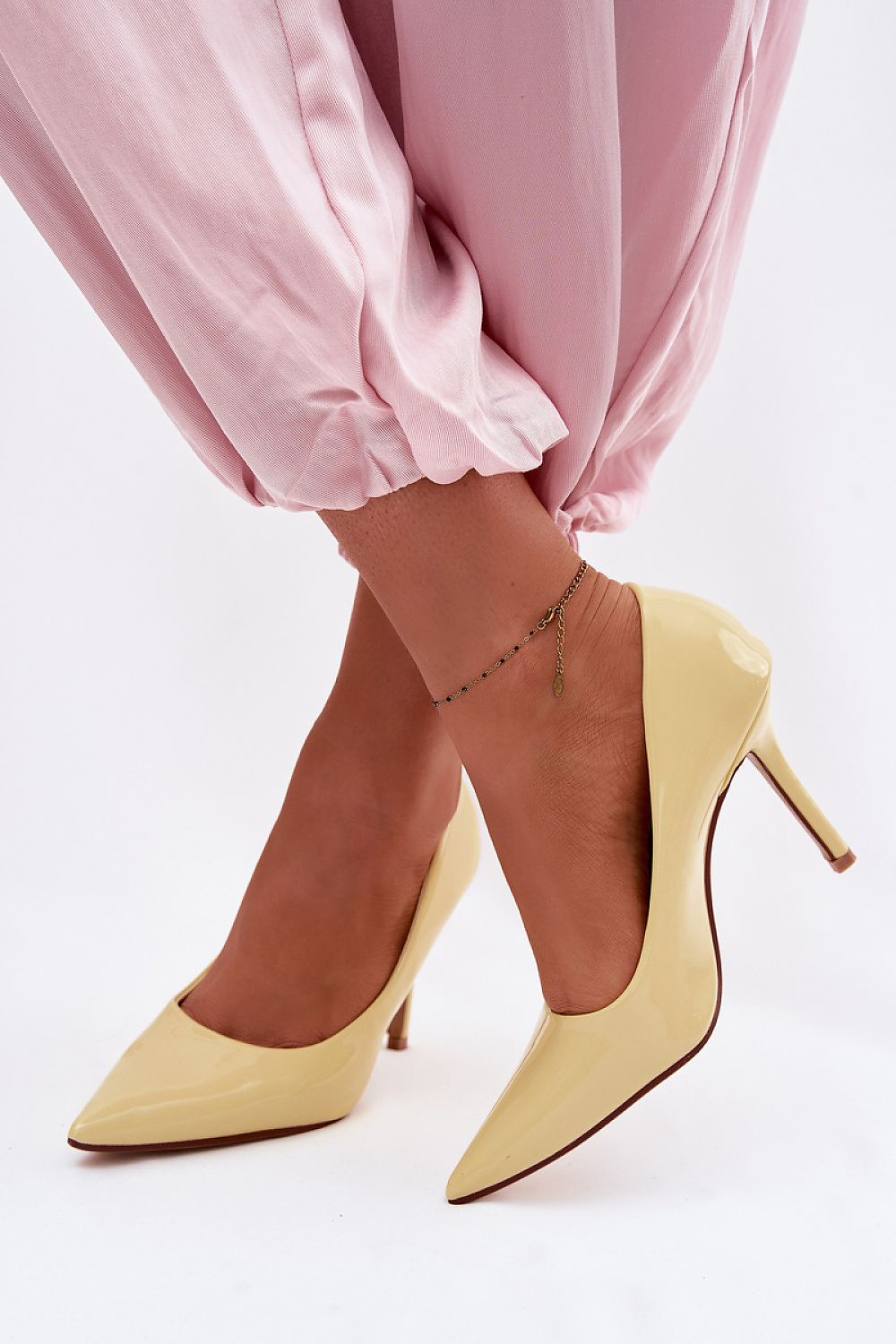 Women's Patent Pointed Toe Stiletto Pumps-Pumps Shoes-LeStyleParfait