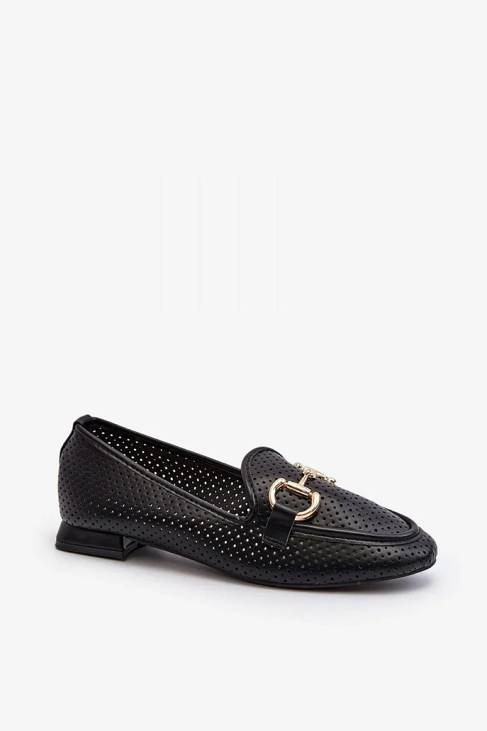 Women’s perforated eco leather moccasin loafers, cushioned breathable flat women’s loafers for casual chic