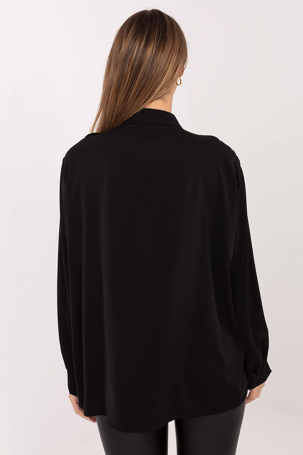 Women's Pleated Jabot Shirt — Beige-LeStyleParfait