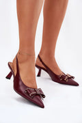 Women's Pointed Toe Bow Kitten Heel Pumps-Pumps Shoes-LeStyleParfait