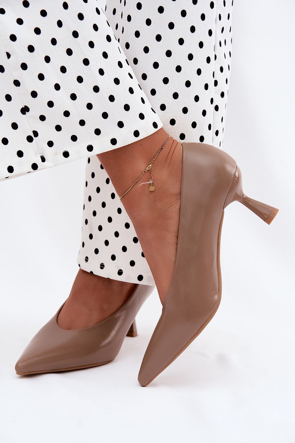 Women's Pointed Toe Mid Heel Pumps-Pumps Shoes-LeStyleParfait